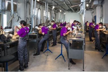Meddins production — instrument finishing shop