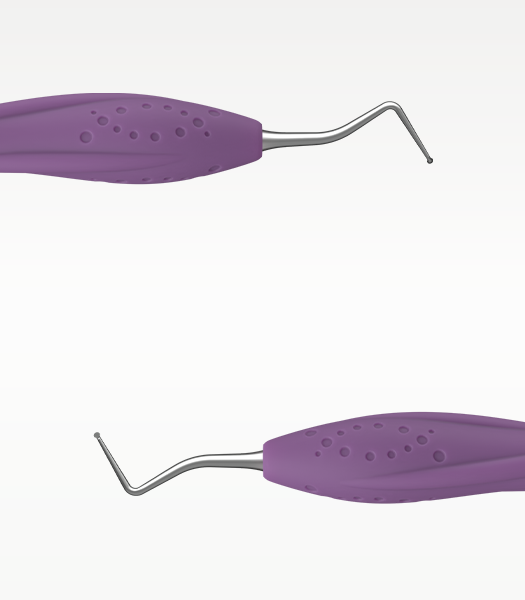 Endo Excavators with a silicone handle