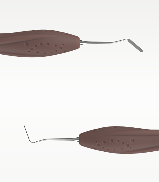 Spatula with a silicone handle
